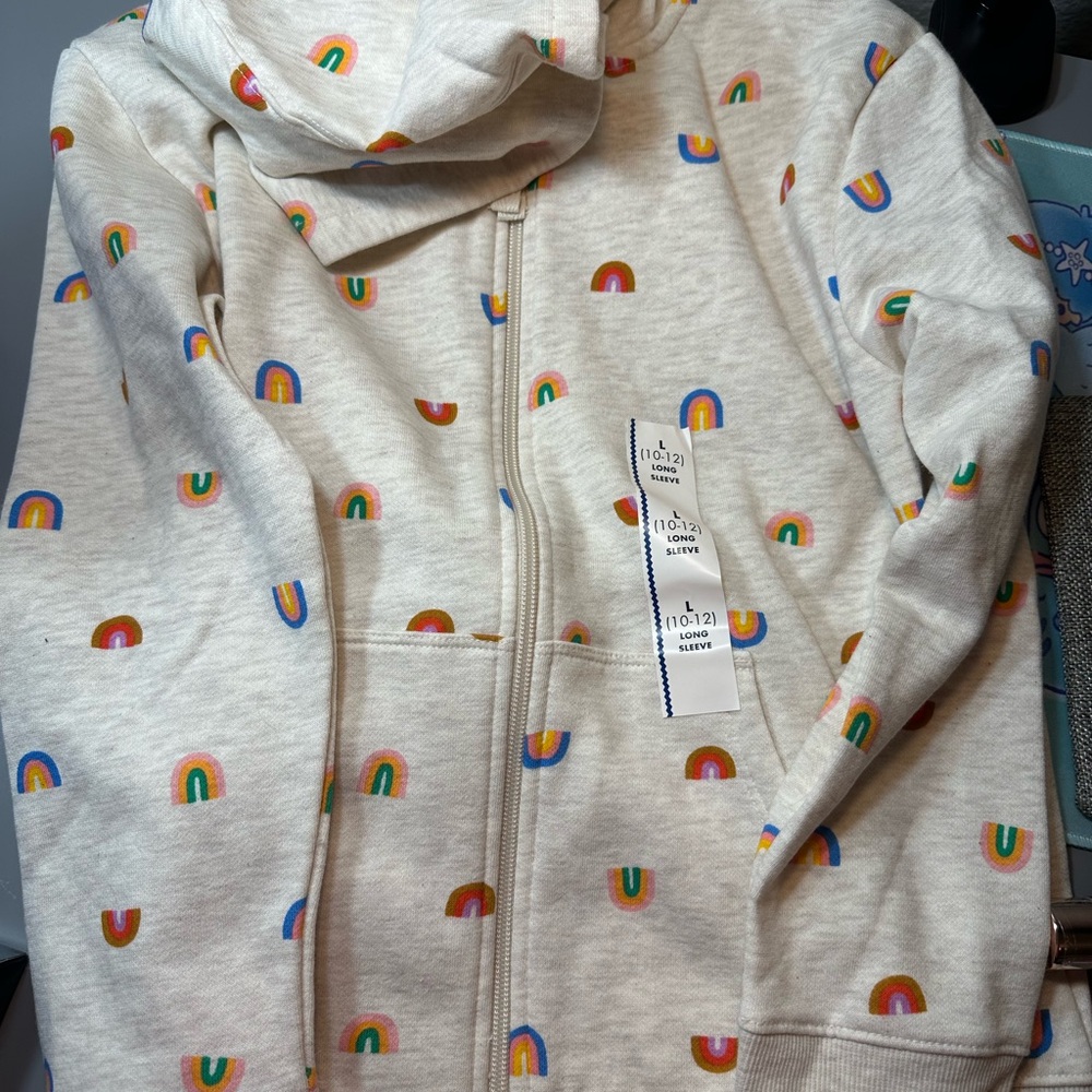 🌟 Kids Hoodie Bundle 🌈 Tie-Dye & Rainbow Zip-Up NWT 🏷️” all of them are included
